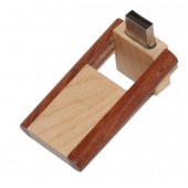 Wooden USB stick slide-turn model 2 colors 8GB