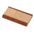 2 kleuren hout USB stick schuif-draaimodel 8GB